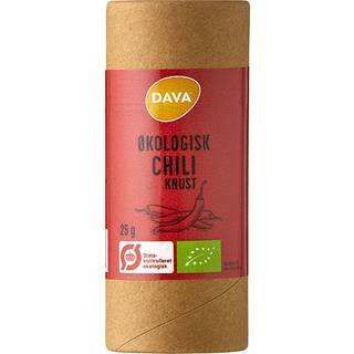 DAVA Økologisk chili, knust - 25 g