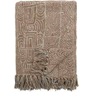 Bloomingville Bresso Plaid 130x160 Cm - Plaider & Tæpper Bomuld Brun - 82066397
