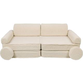 Meowbaby Play Bearly Premium  Bygbar Sofa, Cremefarvet