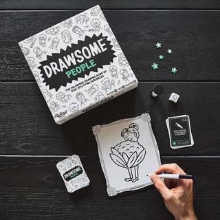 Ridleys Ridleys tegner People Group Party Game - Tegningspil til b?rn og familier Ideel til 2-10 spillere i alderen 11+ - Sjovt gruppespil - Inkl