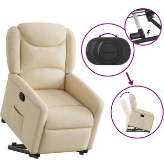 løftestol stof cremefarvet