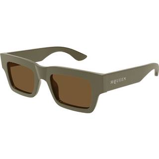 Alexander McQueen Mand Alexander McQueen AM0508S 003 Solbriller Acetat Brun Brun Cat Eye