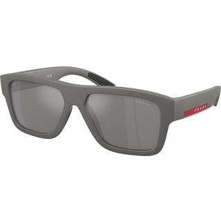 Prada Linea Rossa PS 04ZSF Asian Fit 16X7W1 56 Solbriller Mænd Grå - Metallic Grey - 56mm