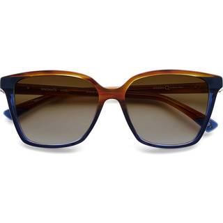 Etnia Barcelona Encants HVBL 56 Solbriller Kvinder Blue - Shiny Blue Top Brown Tortoise Laminate - 56mm