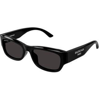 Balenciaga Mand BB0390SK 001 Solbriller Acetat Sort Grå Firkantet