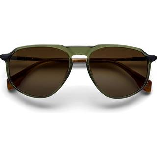 Etnia Barcelona Pecos Polarized GROG 57 Solbriller Mænd Grøn - Transparent Mud Green - 57mm