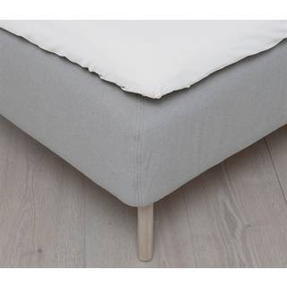 Splitlagen 210x210 cm - H-split - Hvidt kuvertlagen til elevationsseng - Bomuldslagen fra Høie of Scandinavia