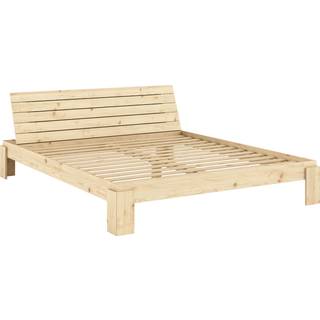 Layers Sengeramme med Opbevaringsgavl i Massiv FSC Fyrretræ Fra Karup Design | Japandi - 180×200 | Dobbelt seng