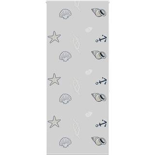 Bruserullegardin Stofbredde 86 Cm Søstjerne - uden kassette / 110 x 240 cm