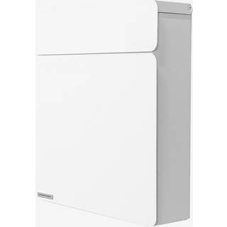 SPINDER DESIGN Indbox postkasse - hvid stål.