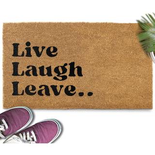 MainEvent Live Laugh Forlad sjove doormat 30x17 tommer orlov dørmå