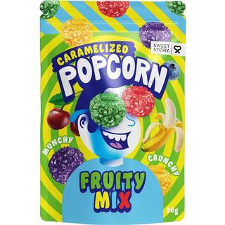Sweet Story 2 x Karamelliserede Popcorn Fruity Mix 90 g