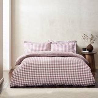 Yard Yard Berry Barton Check 100% Cotton Gingham Style Duvet Cover Set