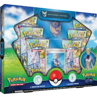 Pok? Mon TCG: Go Special Collection - Team Mystic (1 Folie Promo Card 1 Deluxe Pin & 6 Booster Packs)