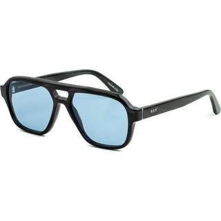 Retrosuperfuture Unisex 0JT Maneval Black Cat Solbriller Acetat Sort Lyseblå Firkantet Normal