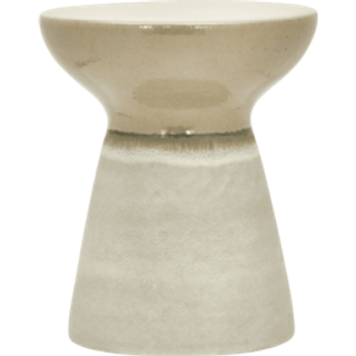 House Doctor Pablo Taburet / Sidebord Ø36 Cm - Skamler Lertøj Sand - 203840601