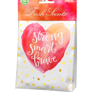 Willowbrook | Friske dufte duftende posepakke | Strong Smart Brave | Luftfriskereposer til skuffer skabe biler | 3 pakke | Langvarig duft af hjem