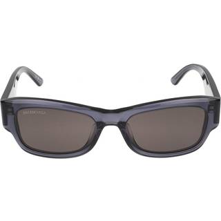 Balenciaga BB0390SK Asian Fit 003 56 Solbriller Mænd Grå - Transparent Grey - 56mm