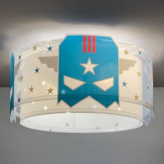 Dalber Blue Hero loftlampe, hvid/blå, Ø 33 cm