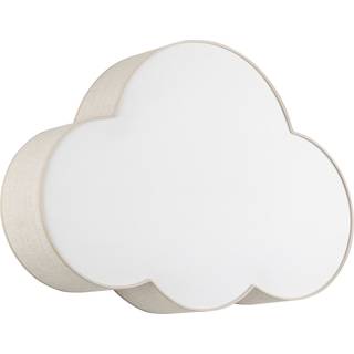 Loftslampe Cloud TK Lighting, dæmpbar, Creme/amber, Børneværelse, Tekstil/stof/silke, Ungdommelig stilretning
