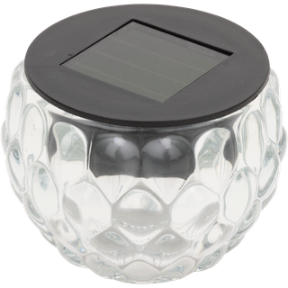 Janni solarlys i glas, 5x6,5 cm - assorteret (På lager i butik)