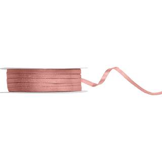 50 meter Satinbånd Satinbånd Dusty rose 3mm, elegant dekoration til bryllupper og gaver