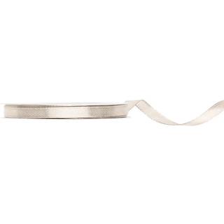 25 meter Satinbånd, Off-white, 6 mm bredde, elegant og alsidigt til dekoration og gaveindpakning