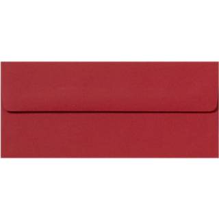 LUXPaper #10 Business Konvolutter | Peel & Press | 4 1/8"""" x 9 1/2"""" | Rubinr?d | 80 lb. Tekst | 250 stk