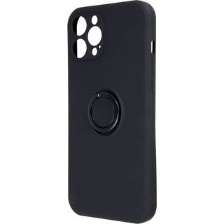 Etui med ringholder til iPhone 16 Plus - Sort