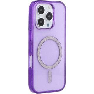 iPhone 16 Pro Max - EIDERWOOD Plastik Glitter Cover - MagSafe Kompatibel - Lilla