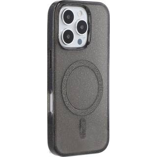 iPhone 16 Pro - EIDERWOOD Plastik Glitter Cover - MagSafe Kompatibel - Sort