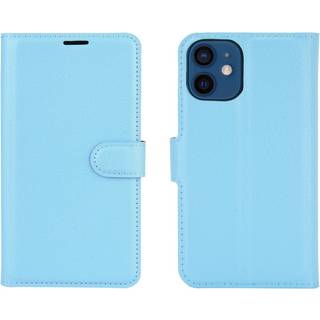 iPhone 12 Mini - EIDERWOOD Kunstlæder Flip Cover m. Kortholder & Ståfunktion - Blå