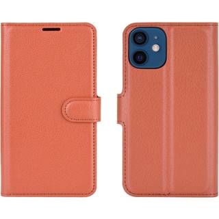 iPhone 12 Mini - EIDERWOOD Kunstlæder Flip Cover m. Kortholder & Ståfunktion - Brun