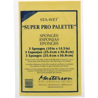 Masterson Sta-Wet Super-Pro Palette Sponge Refill 3 Pack