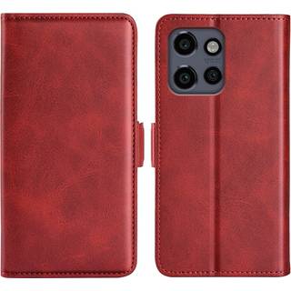 EIDERWOOD Motorola Edge 50 Neo Wallet Flip Cover i læder m. Pung - Rød