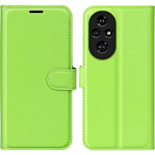 Honor 200 Pro (5G) - EIDERWOOD Kunstlæder Flip Cover m. Kortholder & Ståfunktion - Grøn