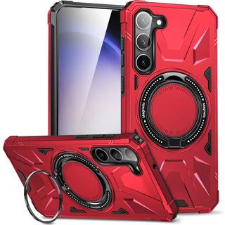 EIDERWOOD Samsung Galaxy S25+ / S24+ (Plus) Håndværkercover med Kickstand og Magsafe Understøttelse - Rød