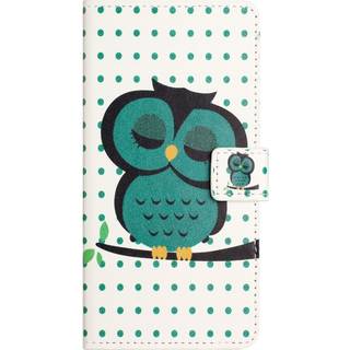EIDERWOOD Motorola Moto G55 Flip Case inkl. Pung og Ståfunktion - Sovende Ugle