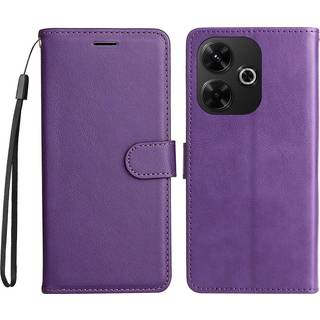 EIDERWOOD Xiaomi Redmi 13 Kunstlæder Flip Cover m. Pung og Strop - Lilla