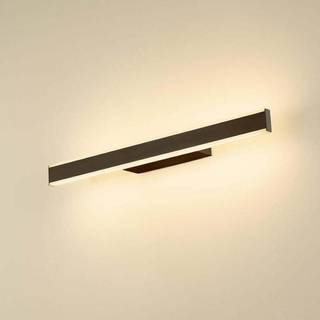 SLV LED-væglampe til badeværelset One Linear, 52 cm, sort, CCT