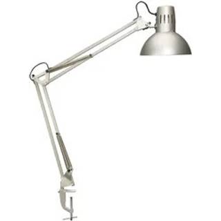 Maul Klemmelampe MAULstudy, Aluminium/grå/zink, Arbejdsværelse, Metal, Skrivebordslampe