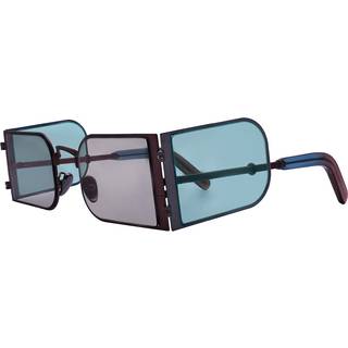 AMEN Unisex Reverse A23S08 Outlet solbriller Metal Brun Multifarvet Firkantet