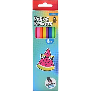 Danpen junior farveblyanter neon 8-pak (På lager i butik)