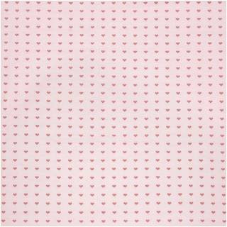 Jerseystoff Happy Baby Herzchen rosa 72x100cm - Rosa