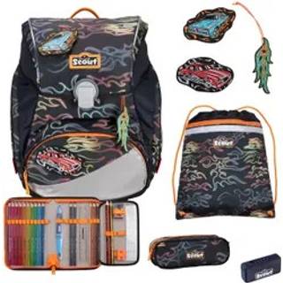 Scout Alpha Flames Exklusiv Edition Safety Light Schulranzen Set