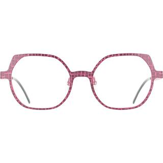 VANNI V4424 C55 51 Briller Mænd Purple - Pattern Magenta Purple Burgundy - 51mm