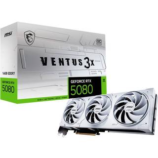 MSI GeForce RTX 5080 VENTUS 3X OC WHITE 16GB grafikkort