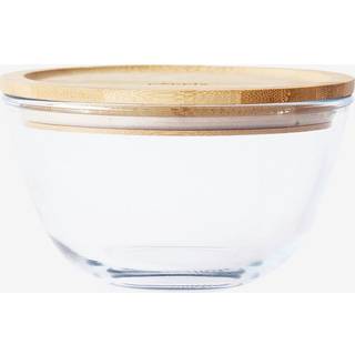 Pebbly Opbevaringsskål med bambuslåg 770 ml