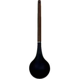 CONZEPT Opøser 32,5 cm  - sort/akacietræ