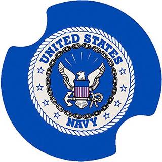 Thirstystone Navy Car Cup Holder Coaster 2-Pack Blue (D252)